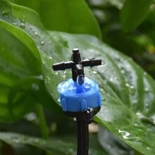 50入組滴灌滴嘴,壓力補償滴灌器,滴管頭定量流量配件,適用於花盆植物和1/4英寸滴灌管路徑的挖掘工具 - 杏色 - 查看 7