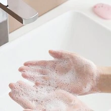 50入組熊貓造型香皂片,附携帶式香皂盒,適用於日常家居使用、旅行、商務出差和個人手部污漬清潔。1入裝 - 粉色 - 查看 6