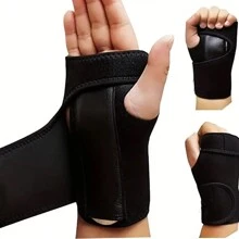 1个可调节腕托，适用于腕管综合征、举重、运动和日常使用，缓解关节不适和压力！（右手适用） - 黑色 - 查看 2