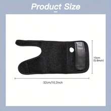 1个可调节腕托，适用于腕管综合征、举重、运动和日常使用，缓解关节不适和压力！（右手适用） - 黑色 - 查看 6