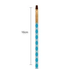 Kit c/5 Pincéis Para Aplicação De Gel Unhas FIBRA GEL Profissionais /BAZAR NAIL - Multicolorido - Visão 4