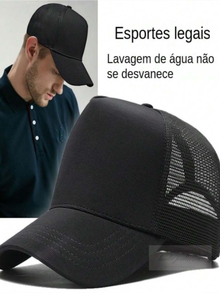 男款棒球帽，休閒風格 - 黑色 - 查看 2