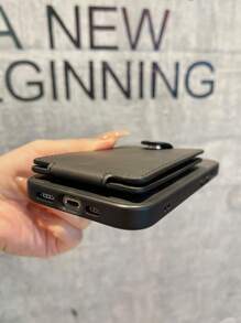 多槽卡片收納手機殼,黑色 - 黑色 - 查看 4