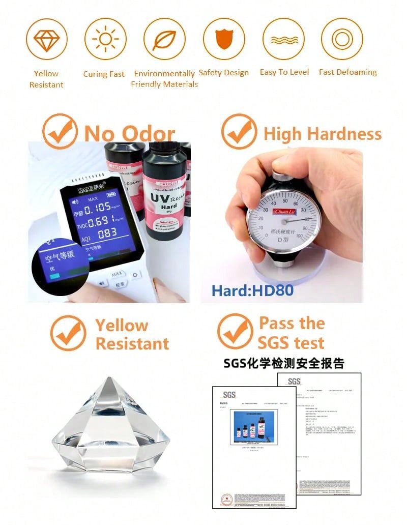 UV Harz Für DIY-Kunstwerke - Perfekt Für Drahtblüten Und Kristallschmuck