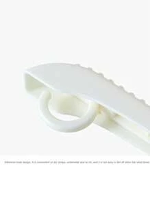 5pcs Multifunctional Foldable Clothes Hanger, Portable Travel/ Business/ Home Clothes Drying Rack - Gray - View 4