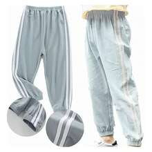 Pantalones De Seda De Hielo Finos De Verano Para Hombre - Rosa - Ver 8