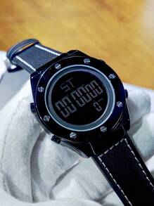 SBA0 Reloj De Pulsera Electrónico Multifuncional Con Estilo - Negro - Ver 5