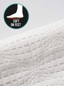 Pvc材質幾何圖案浴缸墊,簡約北歐風格,防滑,吸力強,快速排水,適用於浴室淋浴,1入組