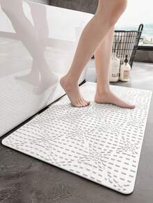 Pvc材質幾何圖案浴缸墊,簡約北歐風格,防滑,吸力強,快速排水,適用於浴室淋浴,1入組