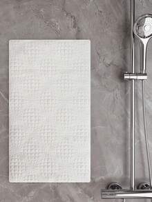 Pvc材質幾何圖案浴缸墊,簡約北歐風格,防滑,吸力強,快速排水,適用於浴室淋浴,1入組