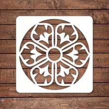 12入組白色曼陀羅藝術繪圖模板,適用於兒童繪畫、牆面和相冊裝飾、手繪diy、剪貼簿、塗鴉、印刷水彩/石頭/刮痕紙等。pet材料可清洗和重複使用。裝飾牆壁、紙張、紡織品和家具。初學者藝術創意繪製盒 - B60 - 查看 9