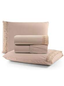 Sheet Sets With Pillowcases - Màu Khaki - Xem 1