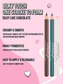 Misslyn 3 Peças Conjunto de Lápis Delineador, Conjunto de 3 Lápis Delineadores Pigmentados, Lápis de Sombra e Delineador, Lápis Delineador Retrátil - Conjunto de três canetas delineadoras 02 - Visão 2