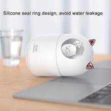 Cute Cat H2O Room Mist Spray - Portable Aromatherapy Essential Oil Diffuser And Humidifier For Car Air - 300ml - White - View 2