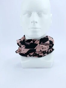 1頂女士時尚好心情針織帽,春秋輕巧旅行防風保暖帽,雙用途一尺寸適合大部分人 - 粉色 - 查看 2