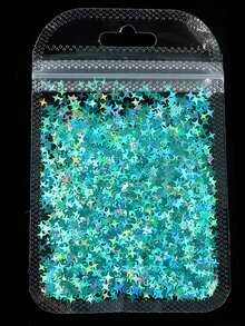 12 Packs/1 Set DIY Laser Four-Pointed Star Nail Art Sequins, DIY Jewelry Accessories, Crystal Glue Filled Sequins - Multicolor - View 14