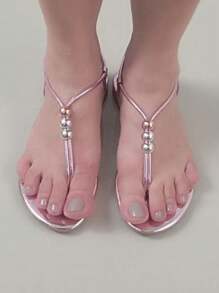 Women Flat Sandals - Rusty Rose - View 1