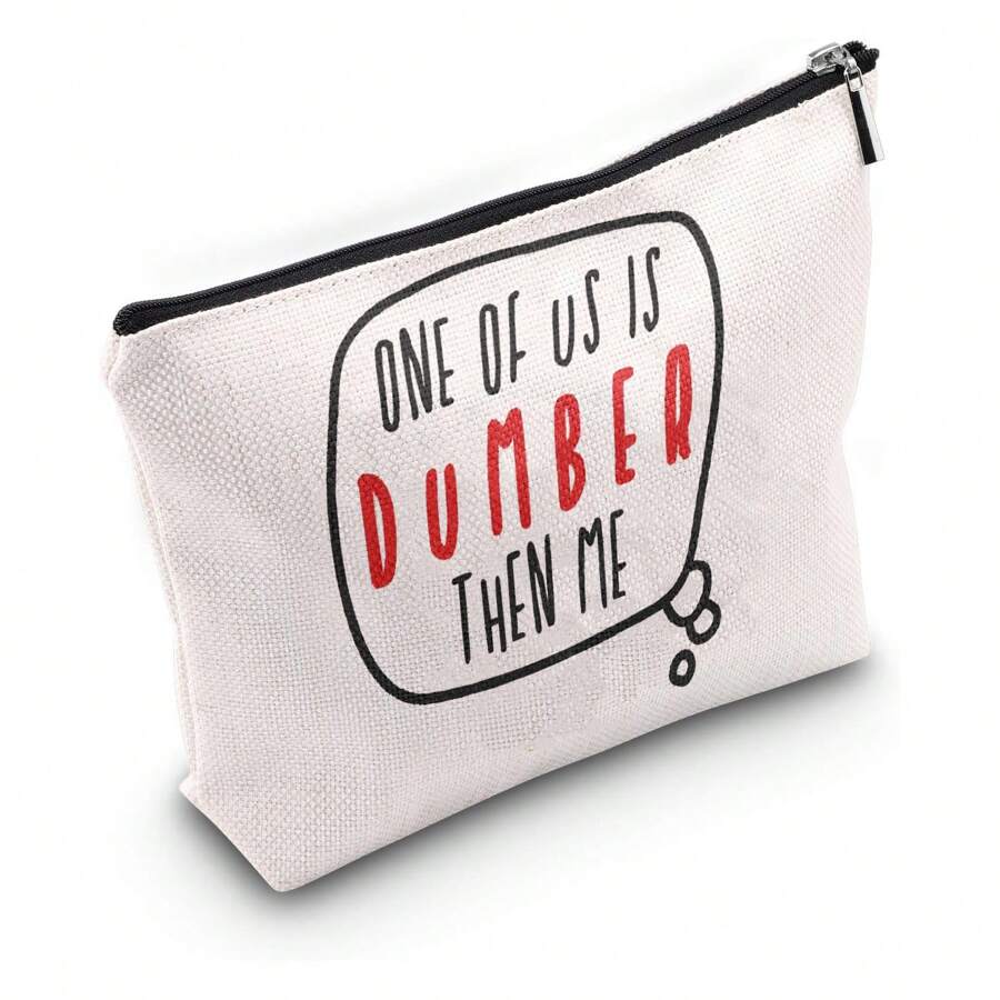 1個英文字母印花化妝包,具有大容量,便攜化妝袋,旅行化妝品組織者 - 彩色 - 查看 1