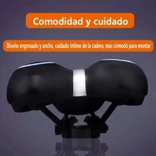 Asiento Sillin,cojín Cómodo Bicicleta Absorción De Impactos - Negro - Ver 7