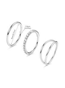 Acefun 3 chiếc khuyên mũi hình vòng - Khuyên mũi vòng đôi bằng thép không gỉ 316L 16G/18G/20G có bản lề CZ Conch Trang sức xỏ khuyên vách ngăn Clicker Nhẫn môi Bông tai sụn Helix Rook Tragus Daith 8mm - C - Xem 6