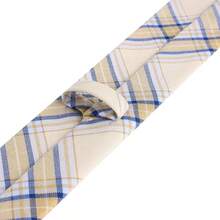 男女時尚棉質領帶,男女休閒格紋領帶,適用於男女孩女孩西裝佩帶瘦身領帶,婚禮派對結婚禮物領帶 - XY210 - 查看 8