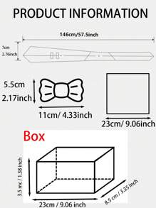 1 bộ/4 cái Nam Sành điệu Đỏ  Cà vạt , Nơ thắt , Hình vuông bỏ túi Và Khuy măng sét Bộ Với Ngực Hộp , Hoàn hảo Đối với Làm Việc  , Dịp & Qủa tặng - Đỏ - Xem 6