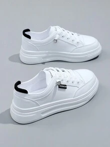 女鞋新款夏季薄款白鞋,多功能運動鞋,時尚運動鞋 - 黑色 - 查看 4