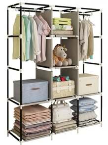 Closet Armable Ropero Rack Guardaropa Recamara Organizacion - Negro - Ver 3