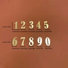 1 Set 0-9 Digital DIY Cake Topper Dessert Table Cake Decoration,