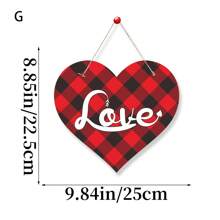 1個情人節派對用心型裝飾搭配“情人節快樂”標籤,2024年 - 彩色 - 查看 10