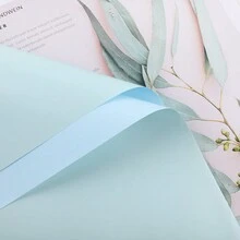 20pcs/Bag New Double-Sided Double-Color Iridescent Gold Light Flower Wrapping Paper, Waterproof Christmas Gift Packaging Material - Blue - View 4