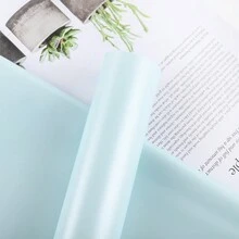 20pcs/Bag New Double-Sided Double-Color Iridescent Gold Light Flower Wrapping Paper, Waterproof Christmas Gift Packaging Material - Blue - View 6