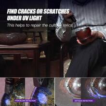 UV Đèn tia chớp 365nm UV Ánh sáng Đèn tia chớp Đối với Tảng đá Và Mẫu vật liệu sản xuất Phát sáng UV Keo dính Thú cưng Sa tanh Phát hiện Khách sạn Nhà Làm sạch - màu đen - Xem 4
