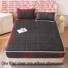 Winter New Flannel Fitted Sheet, Super Soft & Comfortable, Thickened & Thermal Lined , Suitable For Bedroom And Living Room Use, Static-Free, Keep Warm All Winter And Save Heating Bills. - dark gray - View 2