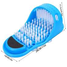 1入組水療按摩足洗擦-含有去角質浮石-防滑浴墊墊,舒緩您的疲憊雙腳 - 藍色 - 查看 2