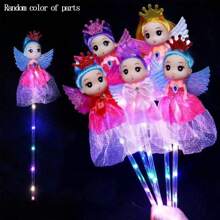 1pc Random Color Angel Doll Light Stick With Replacement Parts - Multicolor - View 2