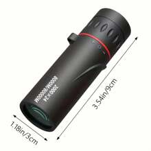 1pc High-Definition Mini Portable Single-Eyed Telescope, 2000x24 Monocular Telescope, Low-Light Night Vision Magnifying Lens For Bird Watching, Travel, Stargazing, Moon Viewing, Hunting, Live Performances, Sporting Events - Black - View 8