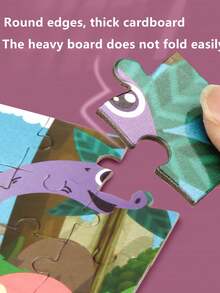 兒童益智拼圖玩具,動物和交通工具圖案,男女兒童生日教育禮物 - 宇宙36pcs - 查看 6