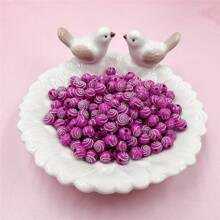 100pieces 8mm Colored Spiral Striped Acrylic Round Beads Handmade DIY Beaded Bracelets With Diamonds Phone Chain Accessories - 100pcs/8mm - View 12