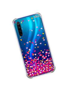 Capa Capinha Anti Shock Personalizada Modelos REDMI Note 8 (0809) Coração Amor 18 - Damasco - Visão 2