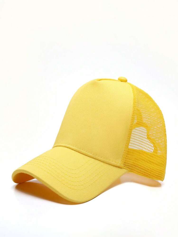 Men Baseball Cap For Daily Use For Summer Gift For Friend Casual - Yellow - View 1