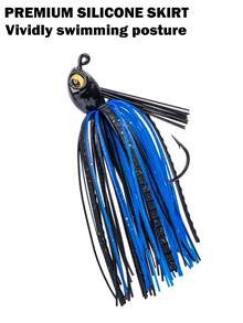 Goture 1/5入組防藻草垢游泳蝴蝶魚漂亮硅膠裙游泳鱸魚用鯊魚用14g/0.49盎司 - 彩色 - 查看 6