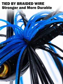 Goture 1/5入組防藻草垢游泳蝴蝶魚漂亮硅膠裙游泳鱸魚用鯊魚用14g/0.49盎司 - 彩色 - 查看 5