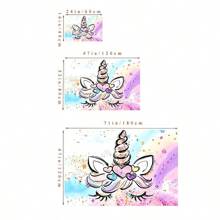 1入組水晶絨客廳地墊,防滑和減輕疲勞功能,隨機顏色 - 卡瓦伊獨角獸 - 查看 8