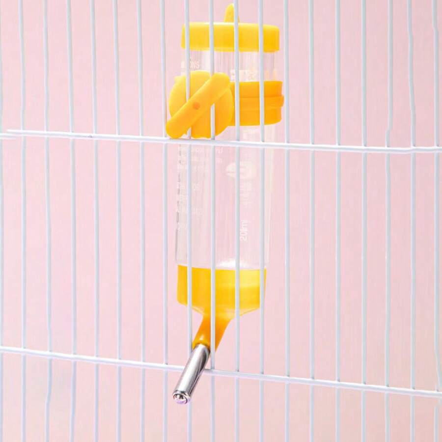 125ML Plastic Hamster Drinker Water Bottle Automatic Water Feeder For Guinea Pig Rabbit Dutch Pig Hamster Leak-Proof - Yellow - View 1