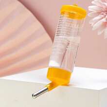 125ML Plastic Hamster Drinker Water Bottle Automatic Water Feeder For Guinea Pig Rabbit Dutch Pig Hamster Leak-Proof - Yellow - View 2