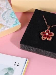 1個黃色復古創意情人節地球和天空蓋首飾盒,適用於項鍊,戒指,耳環 - 黃色 - 查看 6