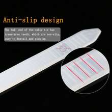 1000入組100*1.9mm自鎖尼龍束線帶,耐低溫,適用於組織各種電線 - 黑色 - 查看 11