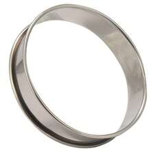 6 Pack 4 Inch Double Rolled English Muffin Rings, Stainless Steel Crumpet Rings, Tart Rings, Round - Silver - View 2