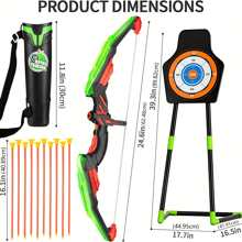 Children'S Bow And Arrow Toy Set - Green - View 2